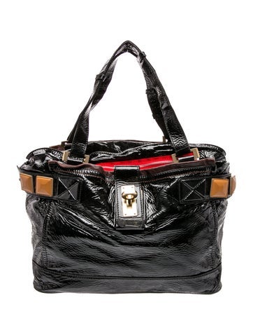 Patent Leather Shoulder Bag Vintage