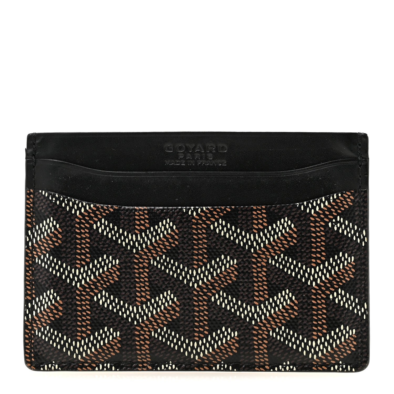 Goyard Goyardine Saint Sulpice Card Holder Black