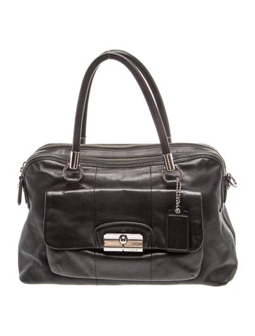 Leather Top Handle Bag
