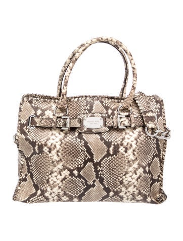 Embossed Leather Top Handle Bag