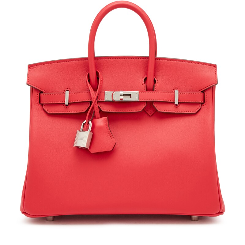 Hermes Rouge de Coeur Swift Birkin 25 Palladium Hardware, 2026