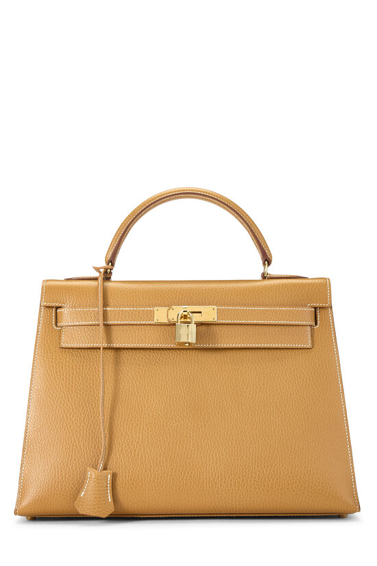 Hermes Natural Sable Ardennes Kelly Sellier 32