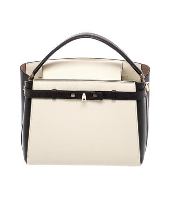 Valextra Leather Top Handle Bag