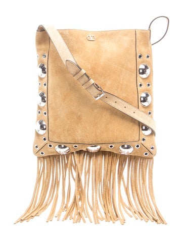 Suede Messenger Bag