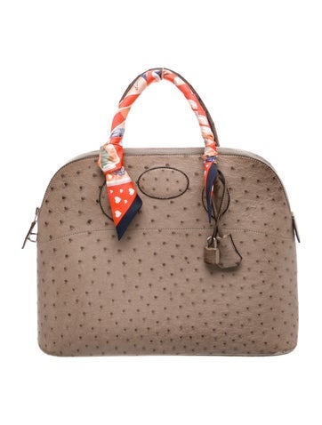 Hermes Ostrich Bolide 35