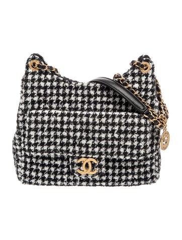 Tweed Small Wavy CC Hobo