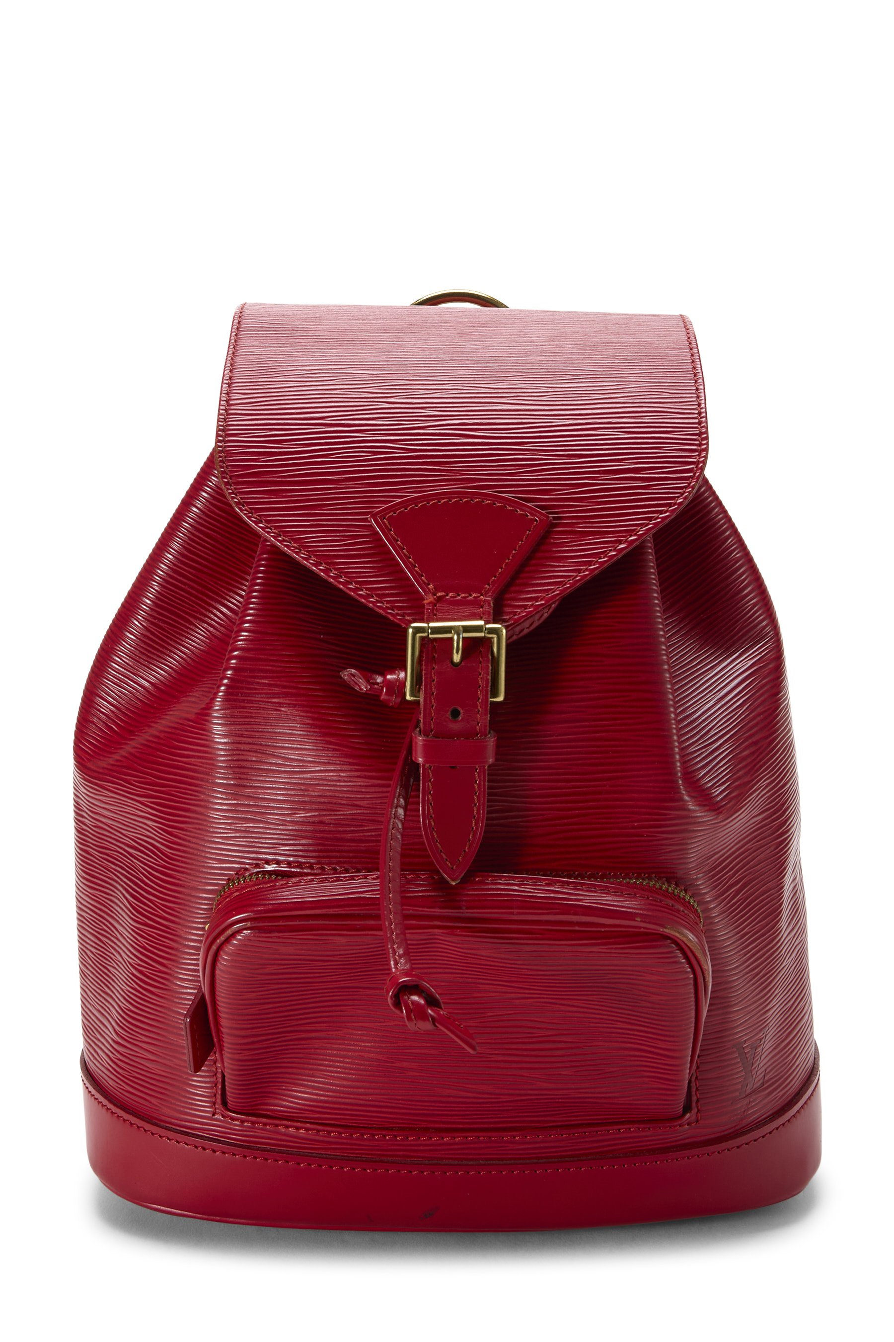 Louis Vuitton Red Epi Montsouris MM