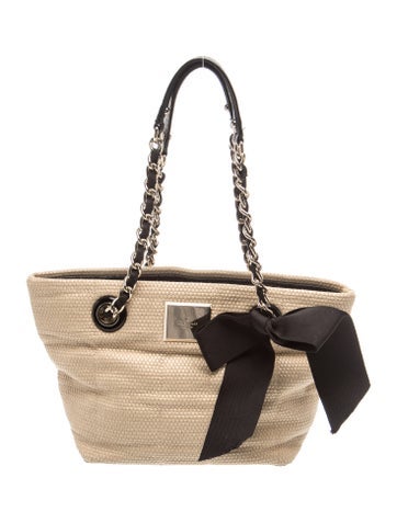 Straw Top Handle Bag