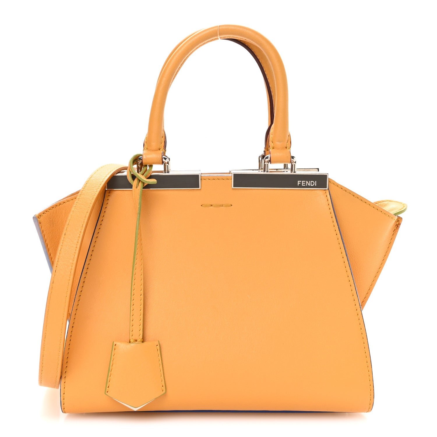 Fendi Vitello Dolce Mini 3jours Tote Miel