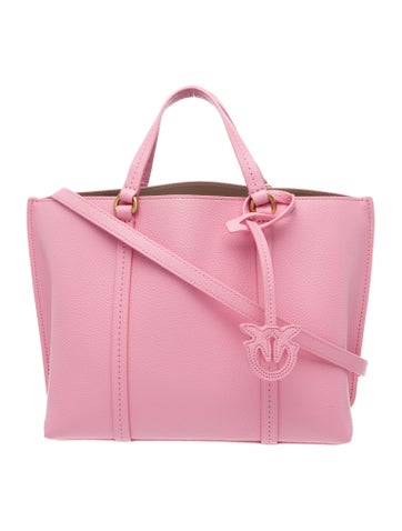 Pinko Leather Top Handle Bag