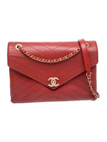 Coco Chevron Envelope Flap Bag