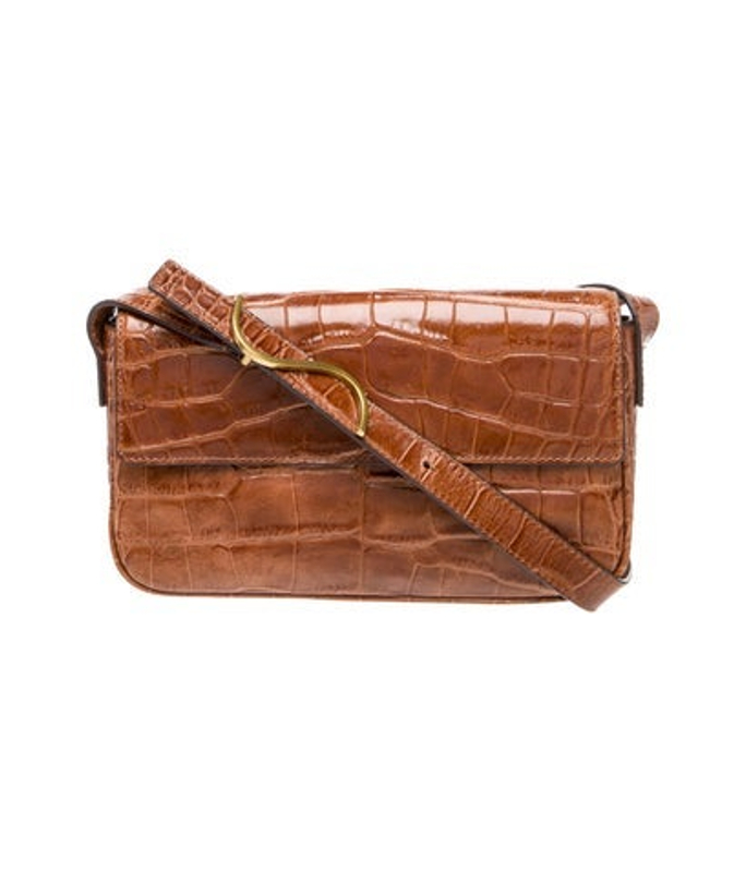 Staud Embossed Leather Shoulder Bag