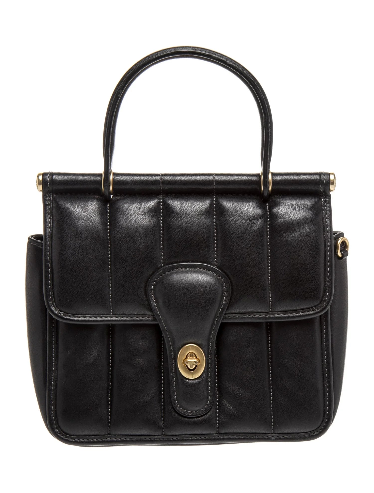 Leather Top Handle Bag
