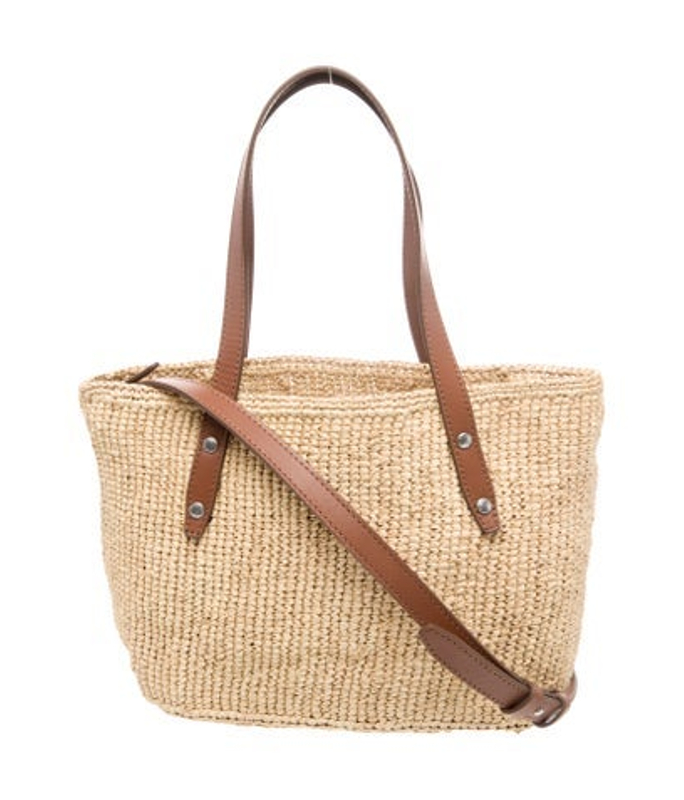 Rag & Bone Bone Straw Top Handle Bag