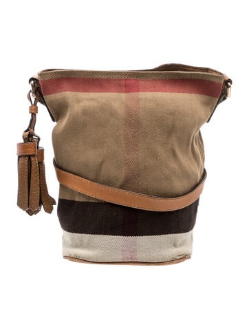 Mega Check Bucket Bag