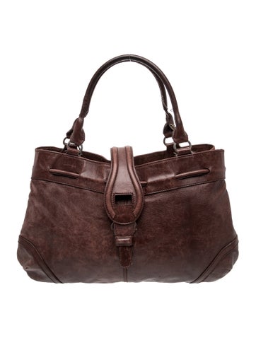 Leather Top Handle Bag