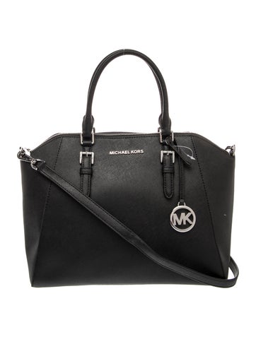 Saffiano Leather Top Handle Bag