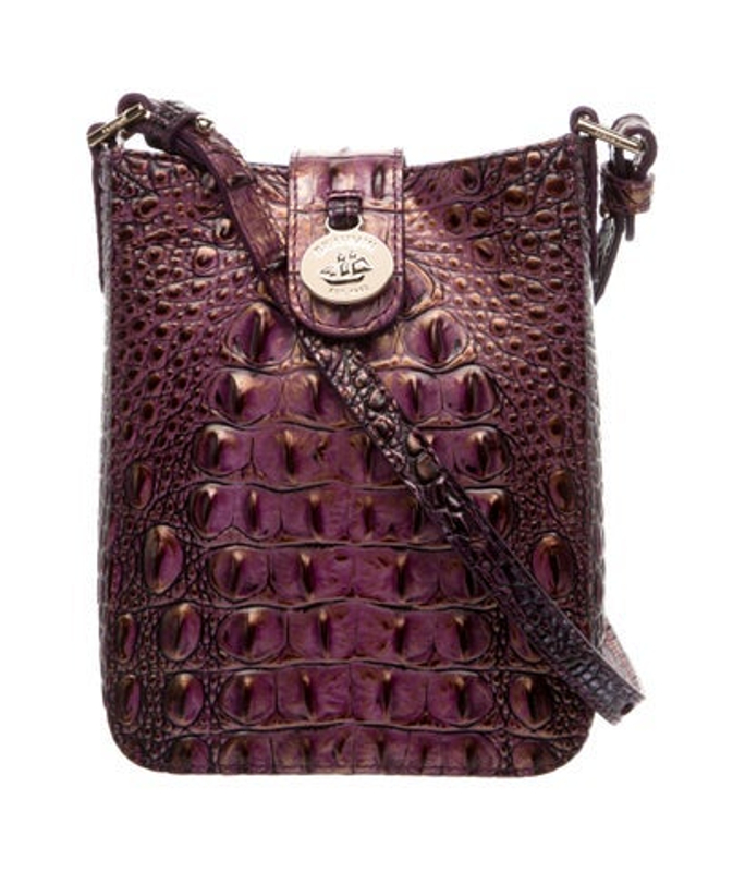 Brahmin Crocodile Messenger Bag