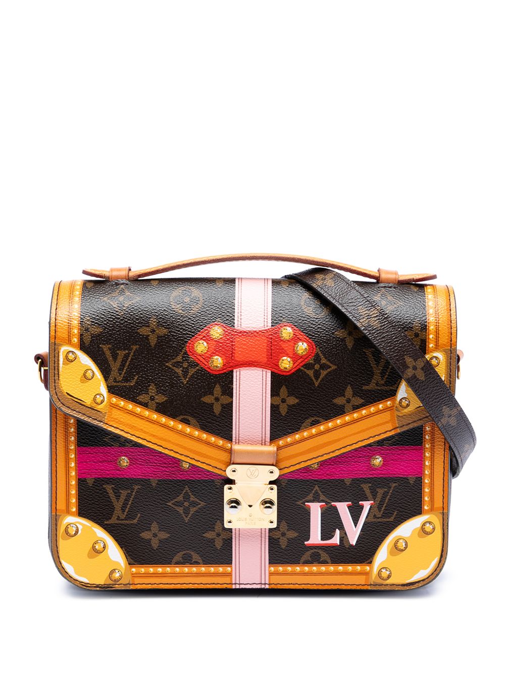 2018 Monogram Summer Trunks Pochette Metis satchel