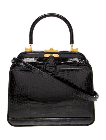 Alligator Top Handle Bag