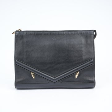 Leather Monster Clutch