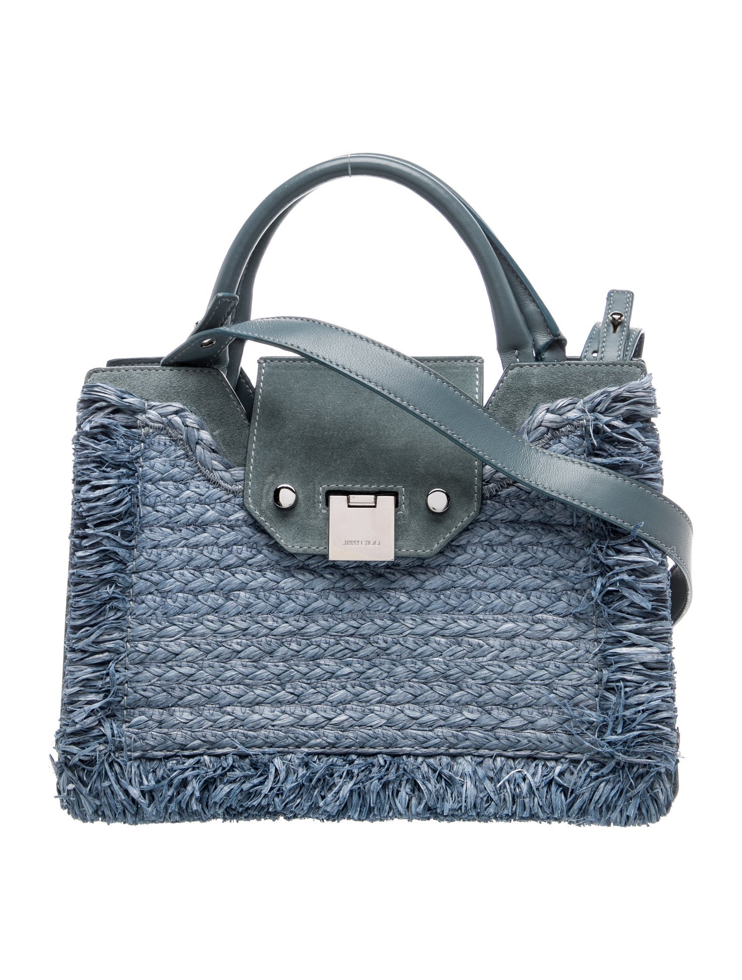 Raffia Top Handle Bag