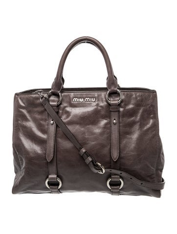 Leather Top Handle Bag