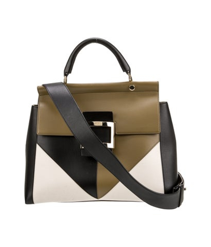 Roger Vivier Vivier Leather Shoulder Bag