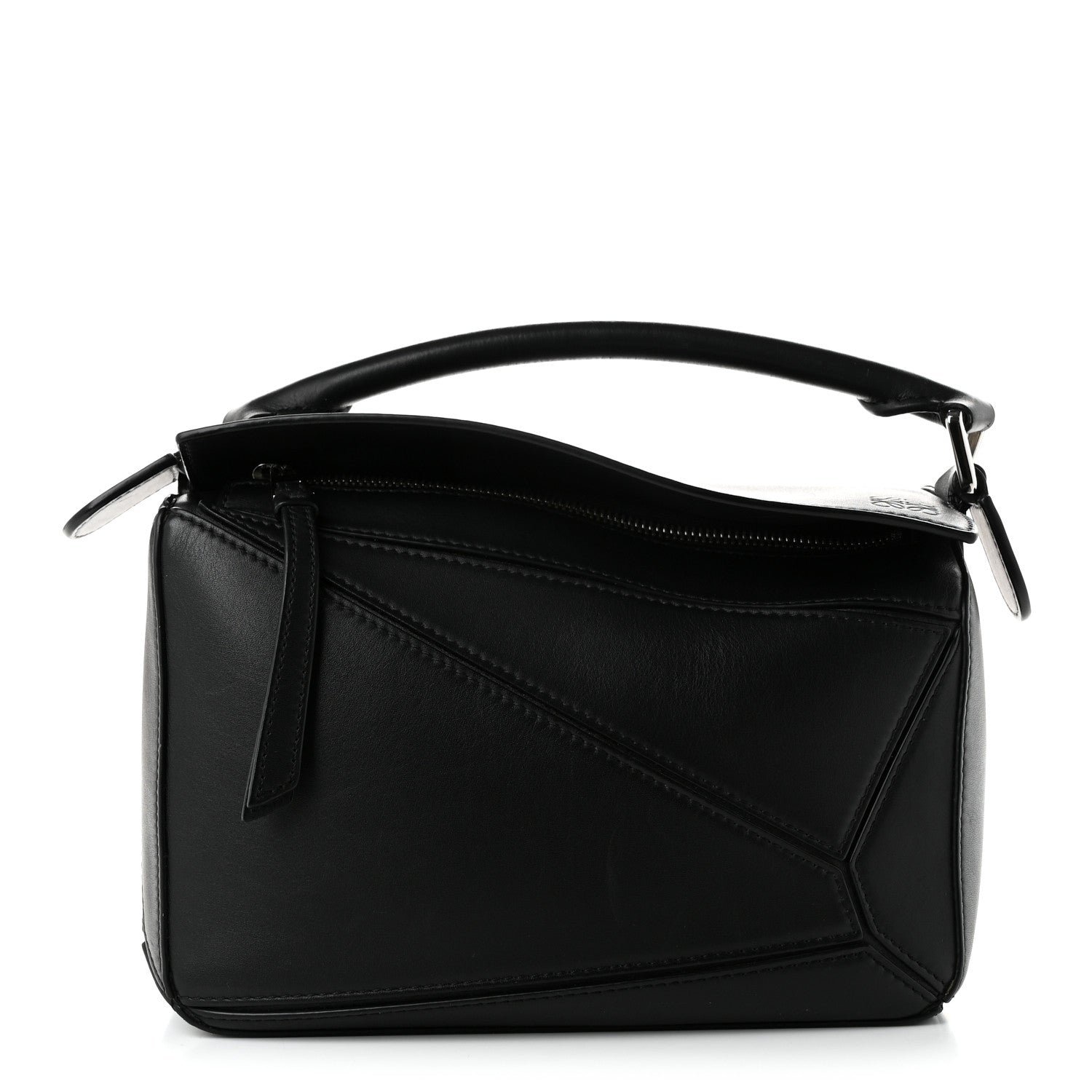 Loewe Calfskin Small Puzzle Bag Black