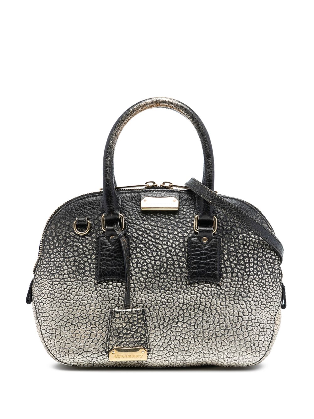 2000-2017 Small Ombre Metallic Grained Calfskin Orchard Bowling Bag satchel