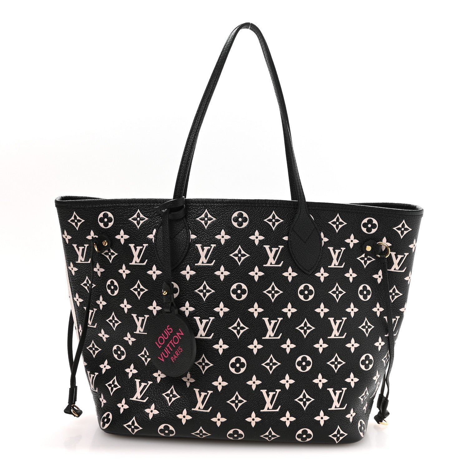 Louis Vuitton Empreinte Spring In The City Neverfull MM Black White Pink