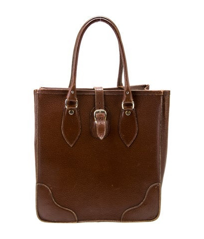 Smythson Leather Top Handle Bag