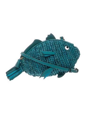 Raffia Crossbody Bag