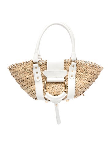 Straw Top Handle Bag
