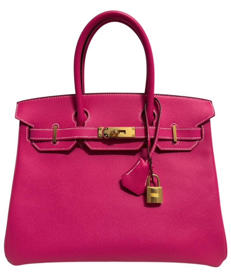 Hermes Rose Tyrien Epsom Birkin 30 Gold Hardware, 2021