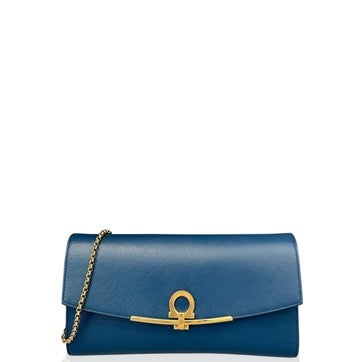 Ferragamo Vitello Leather Flap Bag