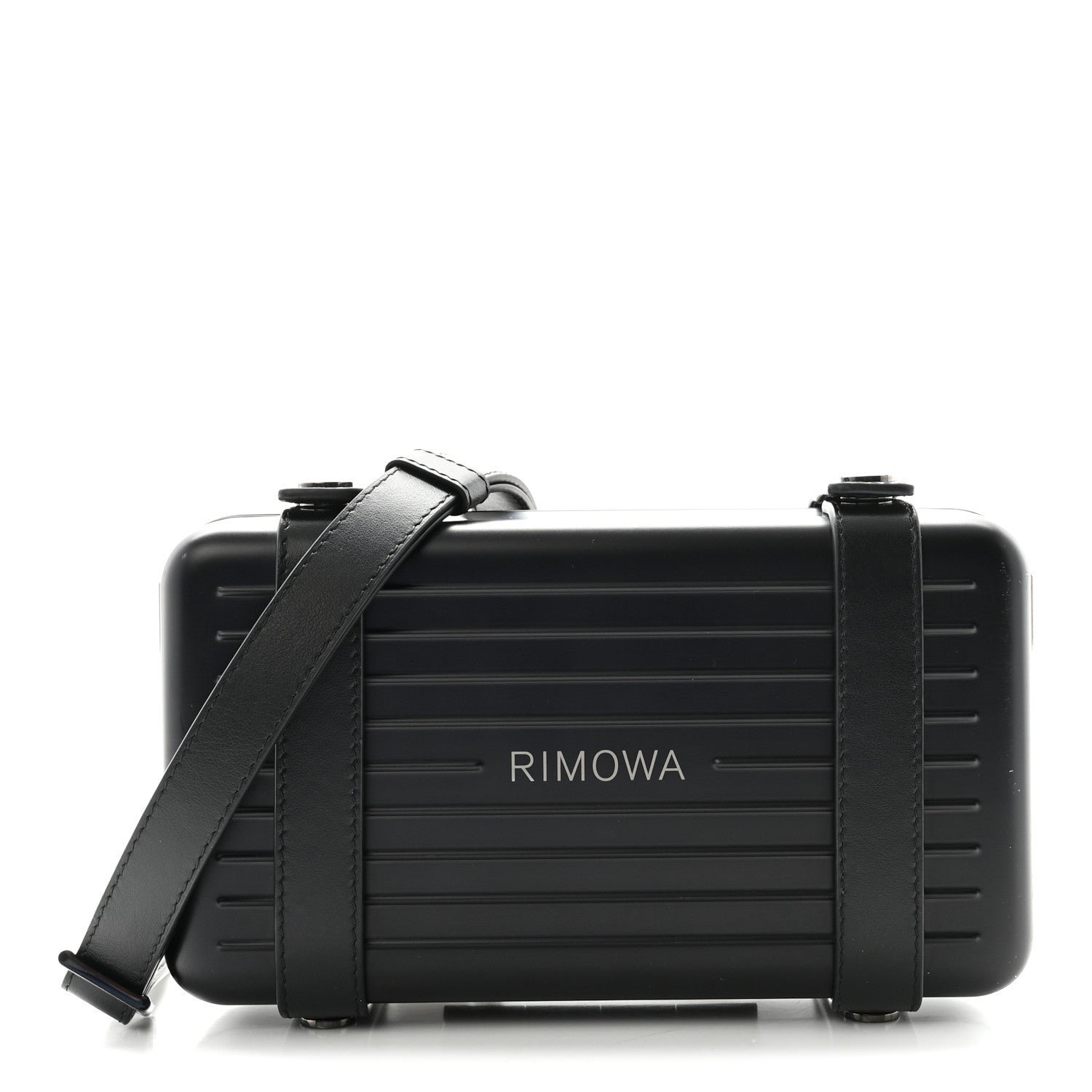 Rimowa Matte Aluminum Personal Cross-Body Bag Black