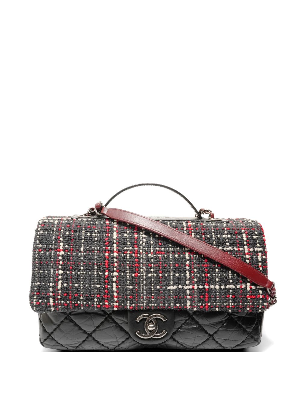 2016-2017 Matelassé Tweed flap bag