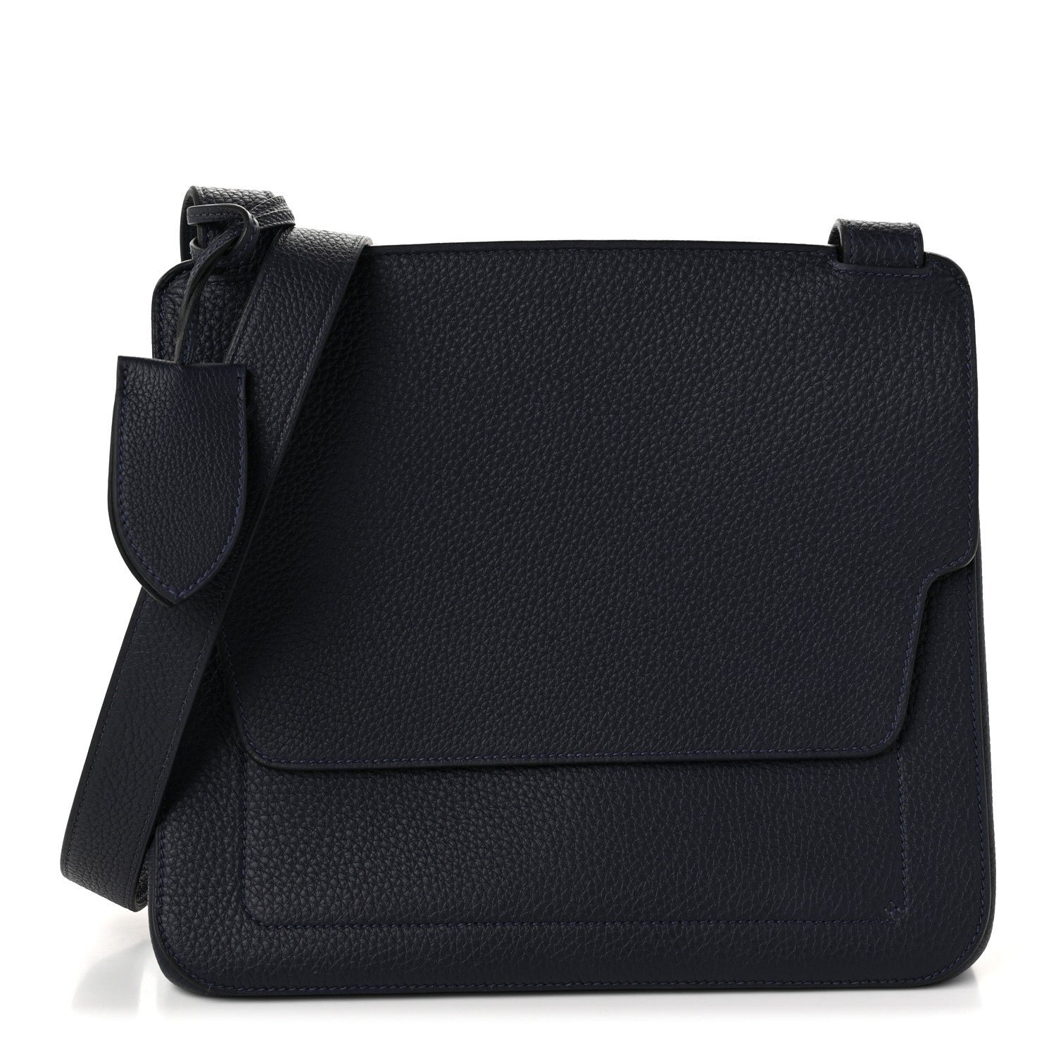 Hermes Togo Mali-Selle PM Messenger Bag Bleu Nuit
