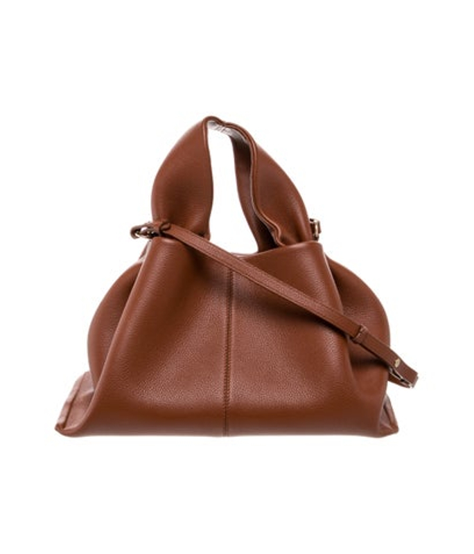 Polene Leather Top Handle Bag