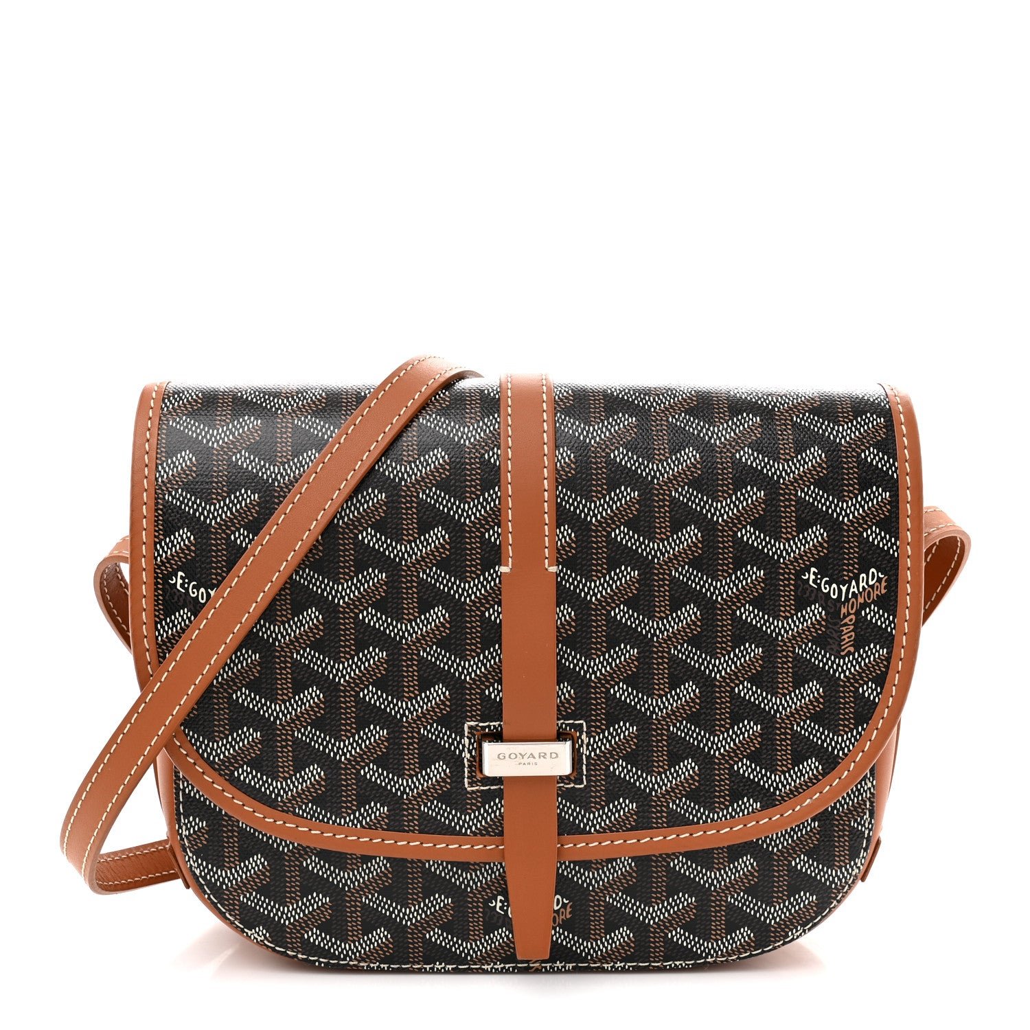 Goyard Goyardine Belvedere II PM Messenger Bag Black Gold