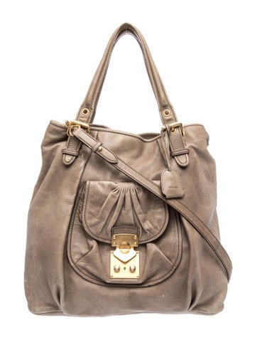 Leather Top Handle Bag