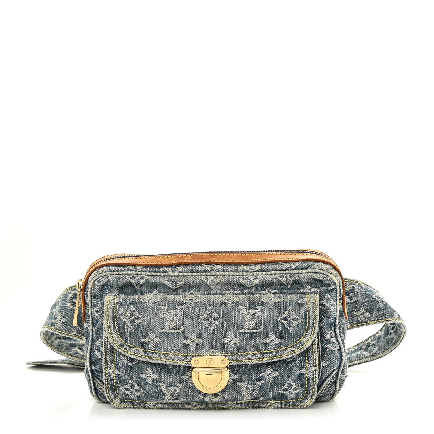 Louis Vuitton Monogram Denim Bum Bag Blue