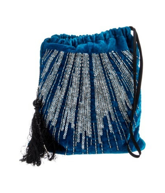 Attico Velvet Bucket Bag