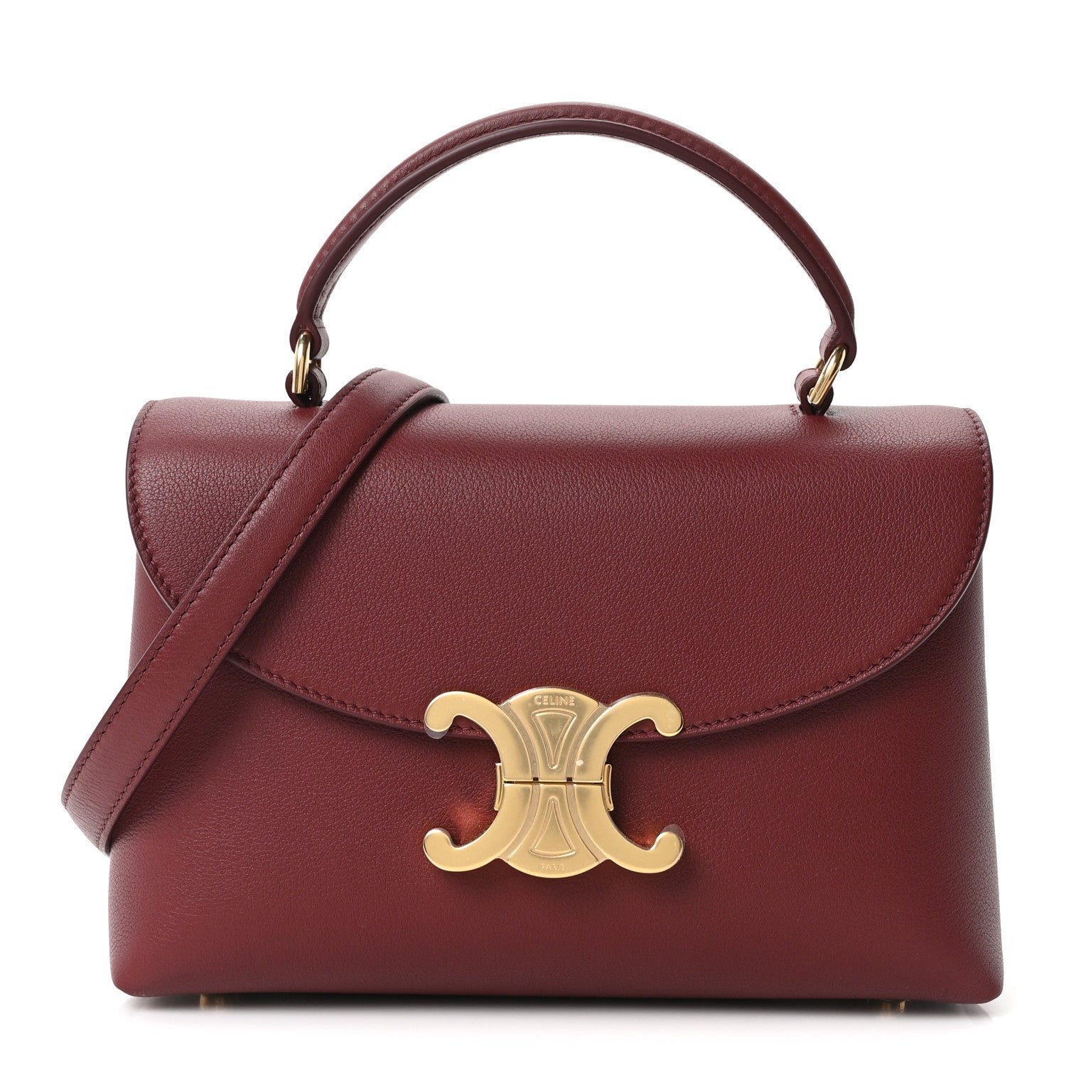 Celine Supple Grained Calfskin Teen Nino Light Burgundy