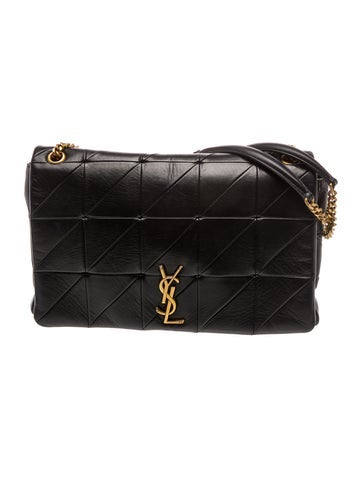 Leather Monogram Jamie Bag Large