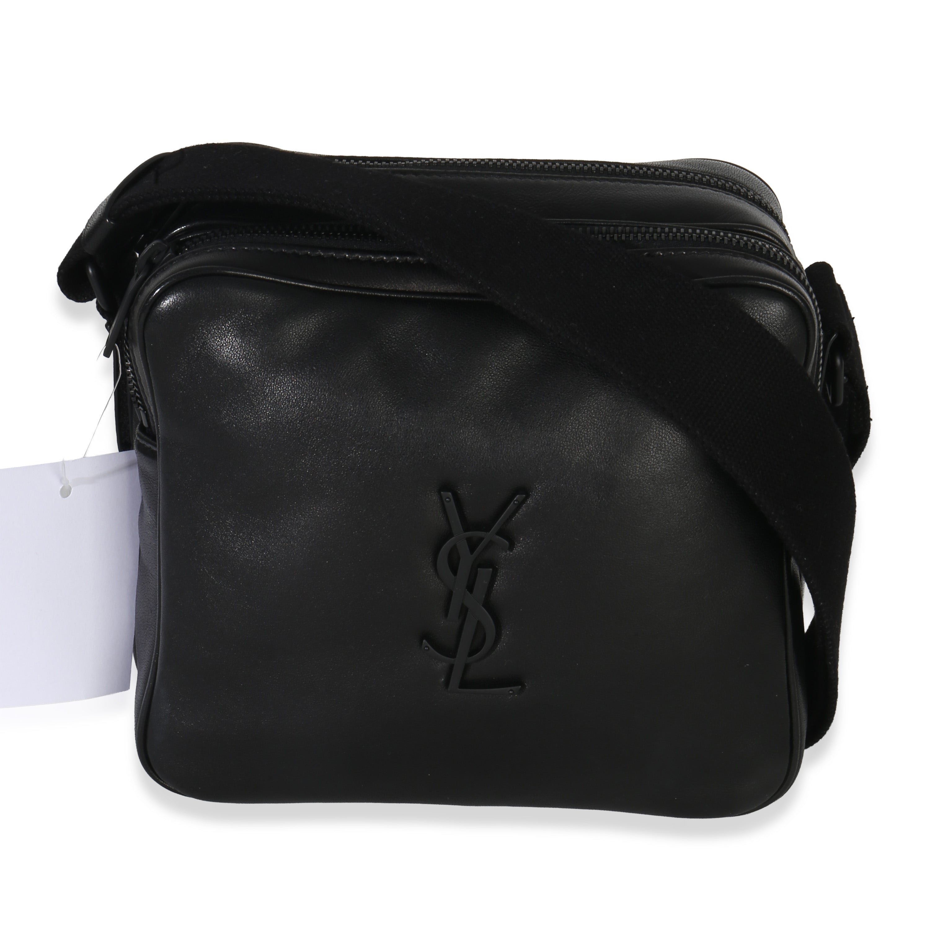 Black Lambskin Monogram Niki Cube Camera Bag