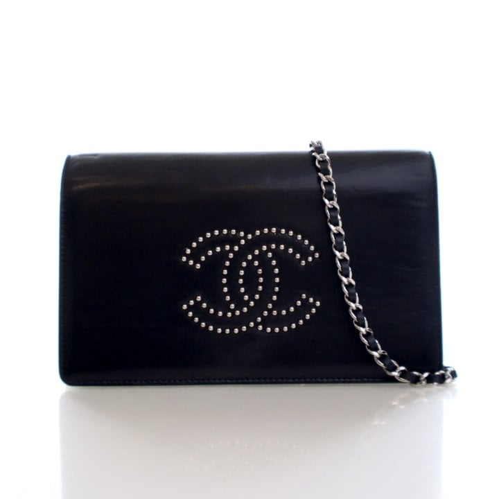 Chanel Studded Calfskin CC Wallet On Chain (WOC)