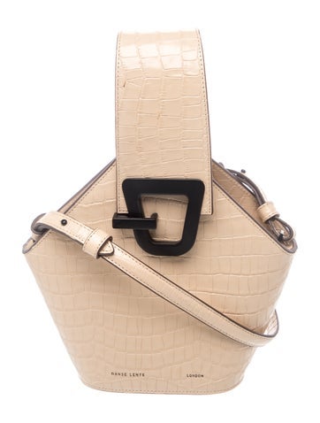 Embossed Leather Crossbody Bag