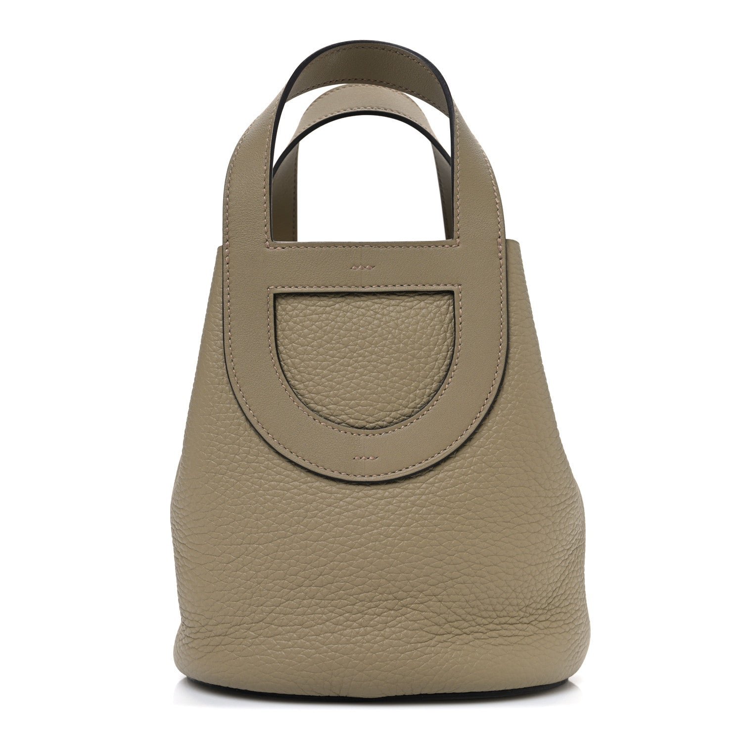 Hermes Taurillon Clemence Swift In-The-Loop 18 Bag Beige Marfa
